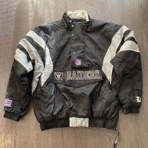 Vintage Starter Pro Line NFL football Raiders Jacket size medium